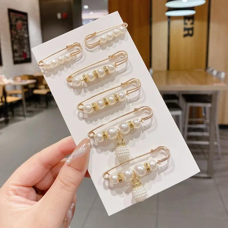 Detachable Metal Brooches for Women Pins Fastener Pants Pin Button Sewing-Free Buckles for Jeans Perfect Fit Reduce Waist