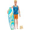Barbie Ken Surfboard Set / As seen in the movie "Barbie"! [Dress-up Doll] [Ages 3+] [Gift] HPT50