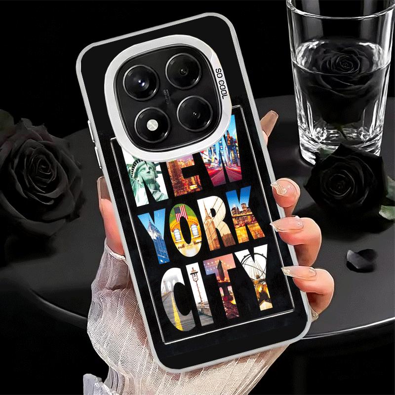 

NYC New York City Soft Phone Case for Xiaomi Redmi Note 13 14 15 Pro Plus 12S 12 11S 11 11T 10S 10 Shockproof Cover Back Shell Redmi Note 10 4G