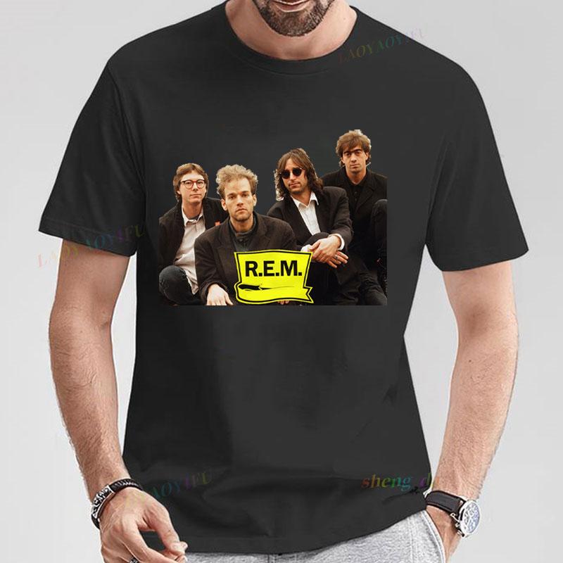 Rock Band Rem Tshirt Rem Band Shirt Folk Rock Post Punk Band Clothing For Boyfriend And Girlfriend Gift Streetwear Tshirt