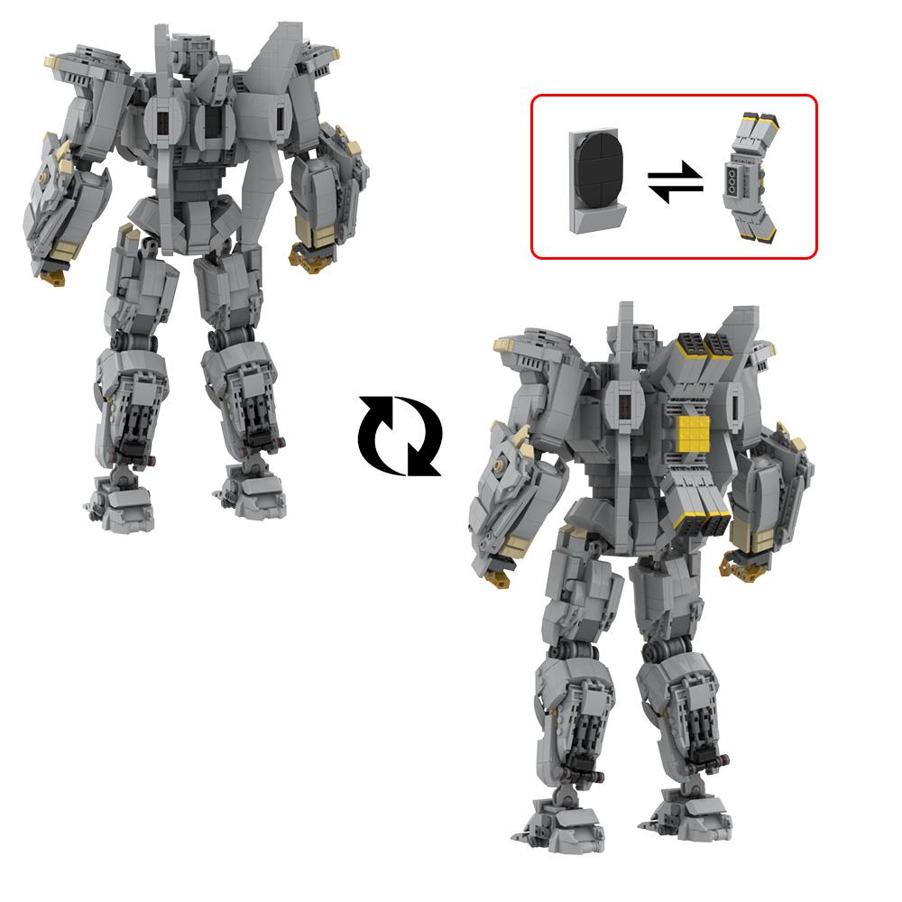 MOC Science Fiction Film Striker Eureka Mecha Hunter Model Building Blocks Gypsy Crisis Fighting Mecha Bricks Toy Gift