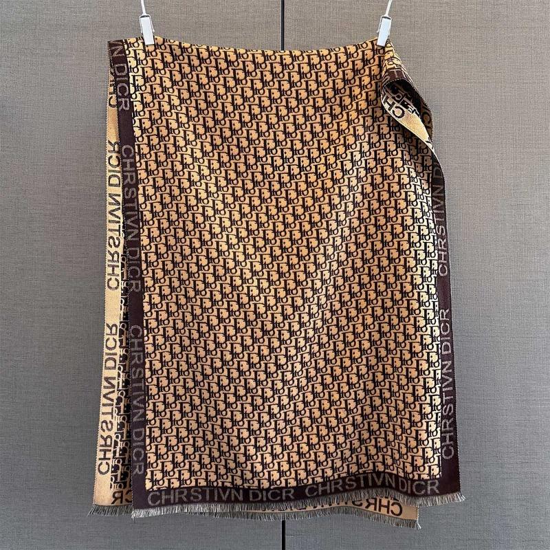 

Осенне-зимний шарф из имитации кашемира с жаккардовым узором из букв, женский осенний утолщенный теплый шарф с многофункциональной шалью 180*65cm