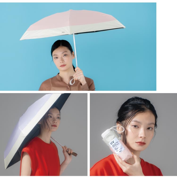 Tiny Parasol Light Green X UV Rain or Folding Umbrella for Product [2025] Wpc. Shade-Shaped (Limited Edition) Off-White (100% Shade/100%