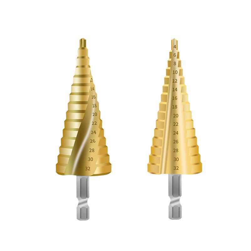 Universal Spiral Tower Reamer Stainless Steel Drill Bit - Ideal for Iron, Aluminum, & Metal Hole Opening.