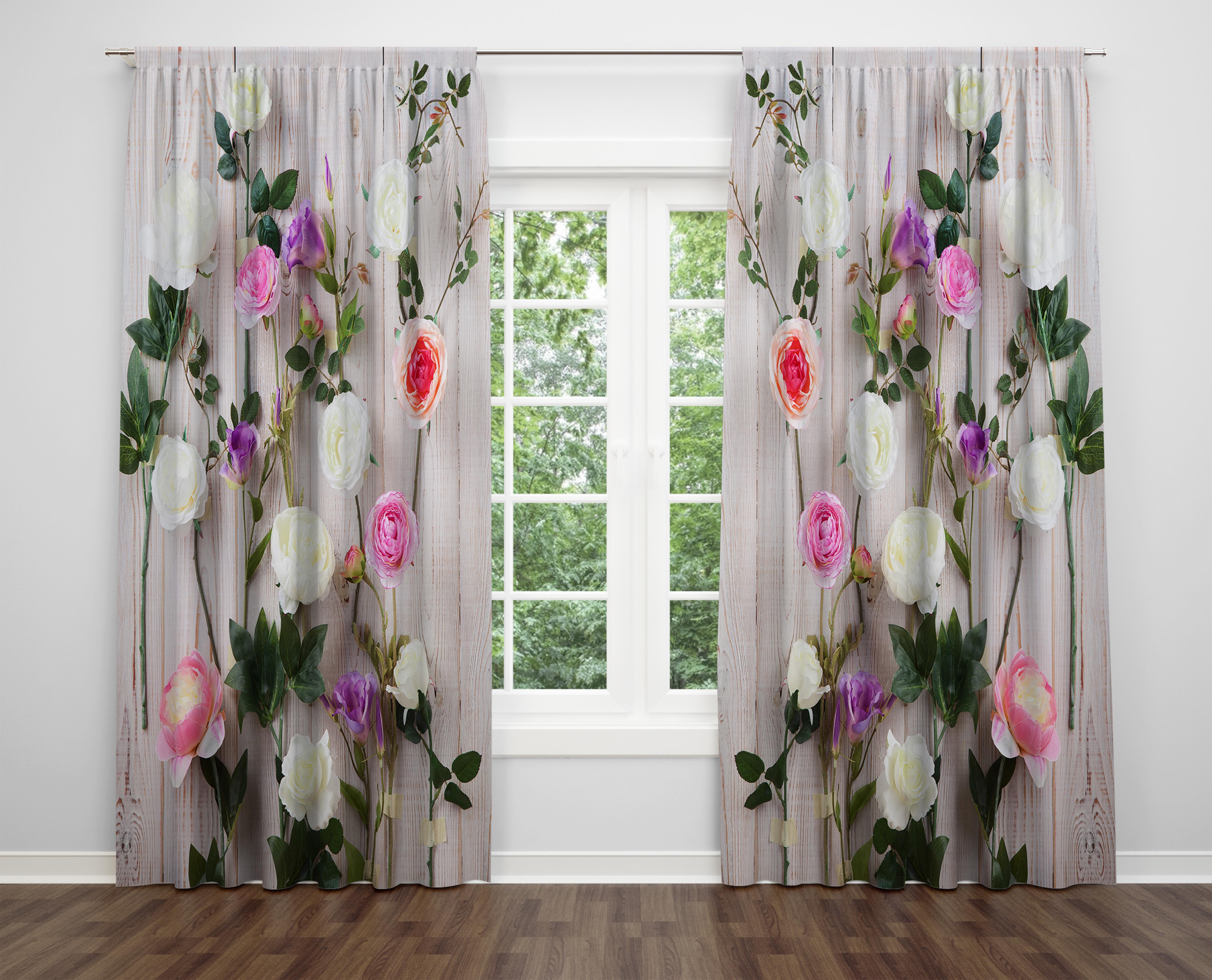 

Декоративний дизайн, високоякісна бавовняна тканина, ви можете вибрати одну або подвійну фіранку з крила 1 piece різнокольоровий