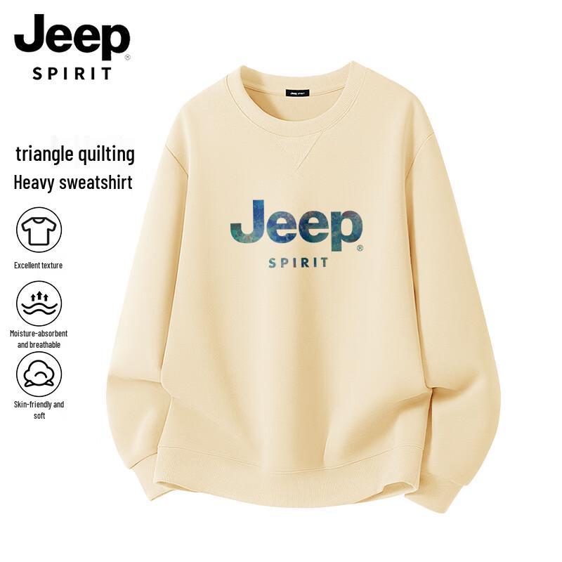 JEEP SPIRIT Men s Casual Crewneck Sweatshirt L