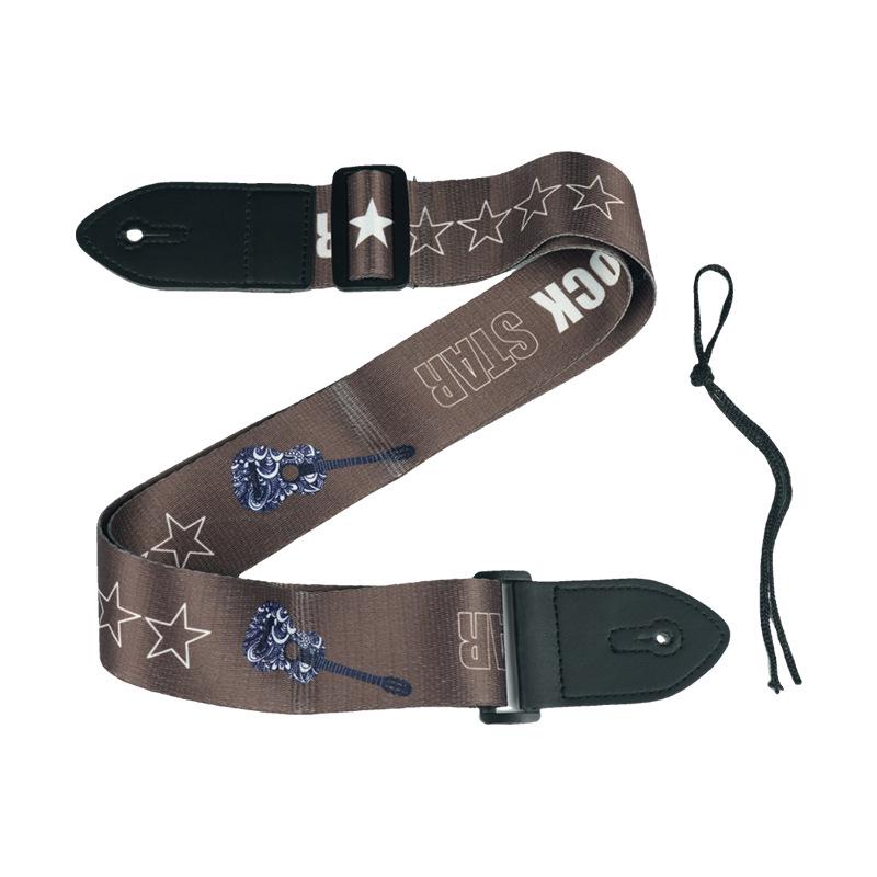Thickened & Widened Printed Strap for Acoustic Guitar, Electric Guitar, & Ukulele - Multiple Styles Available