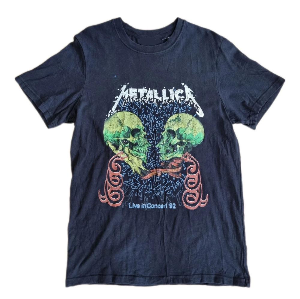 Футболка унисекс Metallica Black Rock Punk Metal Band Tee для фанатов XL