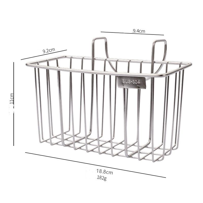 1 Stück Hängender Trockenkorb Küche Schmiedeeisen Edelstahl Abtropfgestell Bürste Schwamm für Spüle Aufbewahrung Abtropfhalter Organizer