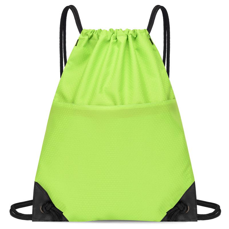 Kordelzug Rucksack Bündel Tasche Einfacher Rucksack Druck Herren- und Damen-Freizeit Sport Werbung Einfarbige Schultasche