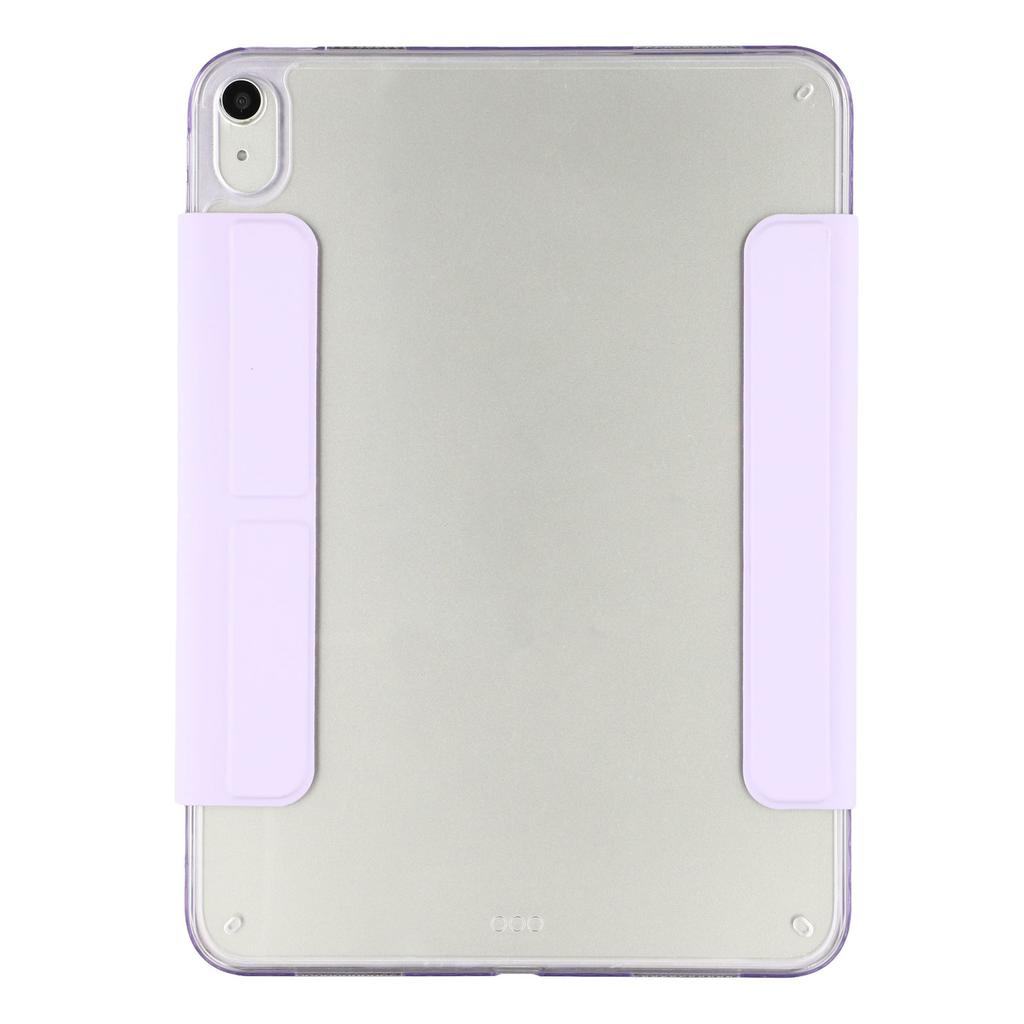 For iPad (2025)/10.9 (2022) Case Magnetic Dual Clasp PU TPU Acrylic Origami Stand Tablet Cover