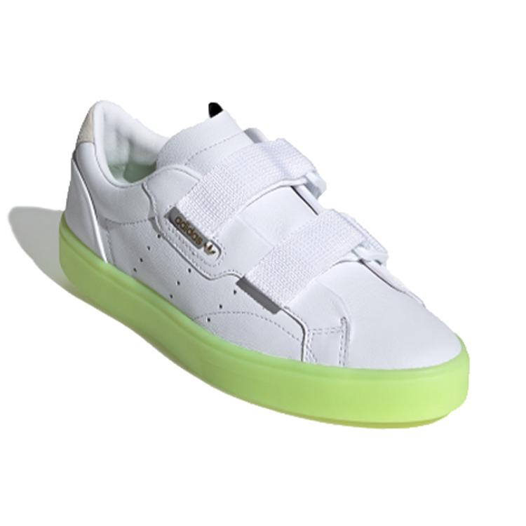 Adidas Wmns Sleek Straps 'White Yellow' EE8279