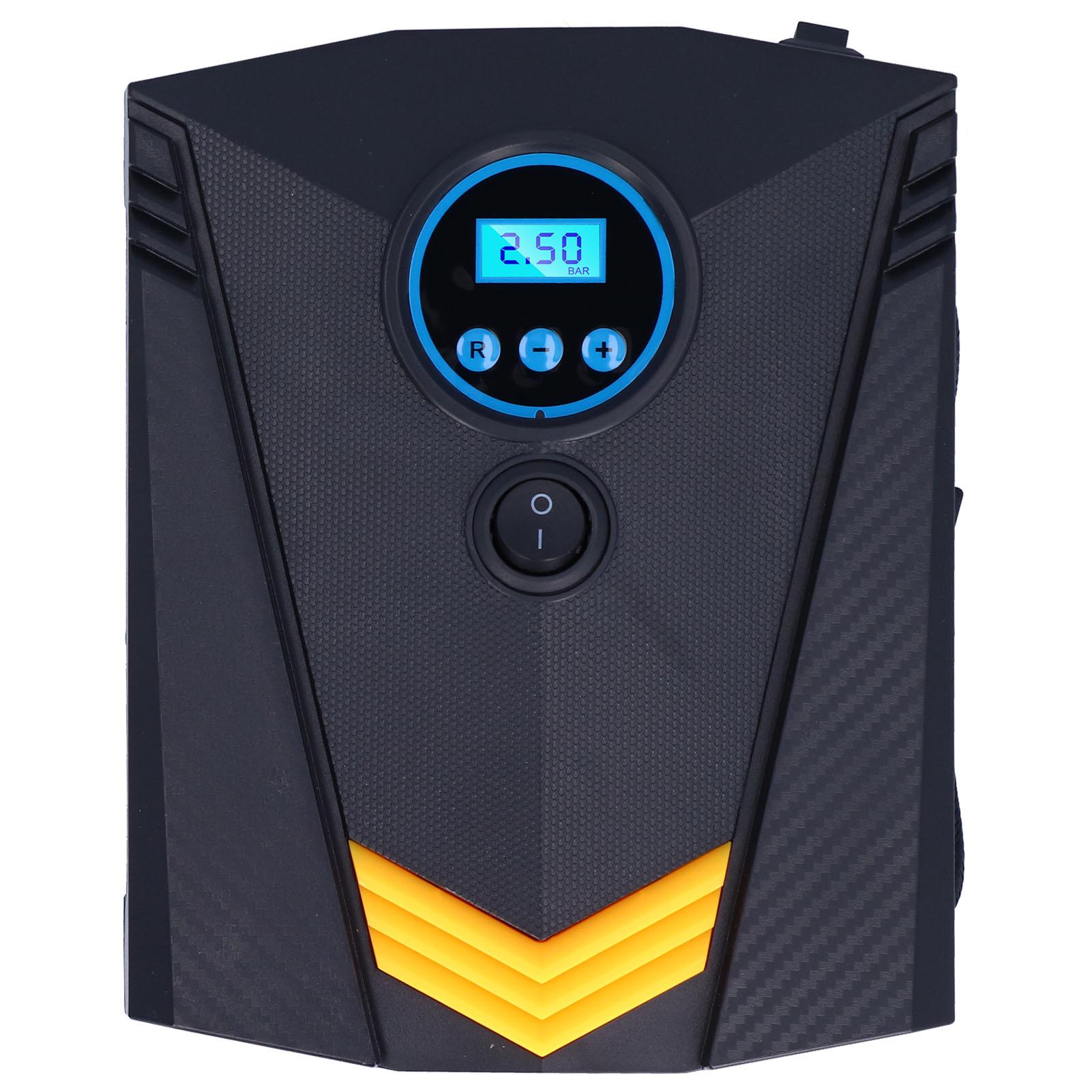 

120W Tire Inflator Digital Display with LED Light Portable Automatic for Car Bicycle Motorcycle 12V