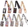 Cartoon Cute Cat Mobile Phone Lanyard Card Holder Bus Card Student Card Work ID Hard Shell Multifunctional Protective Cover