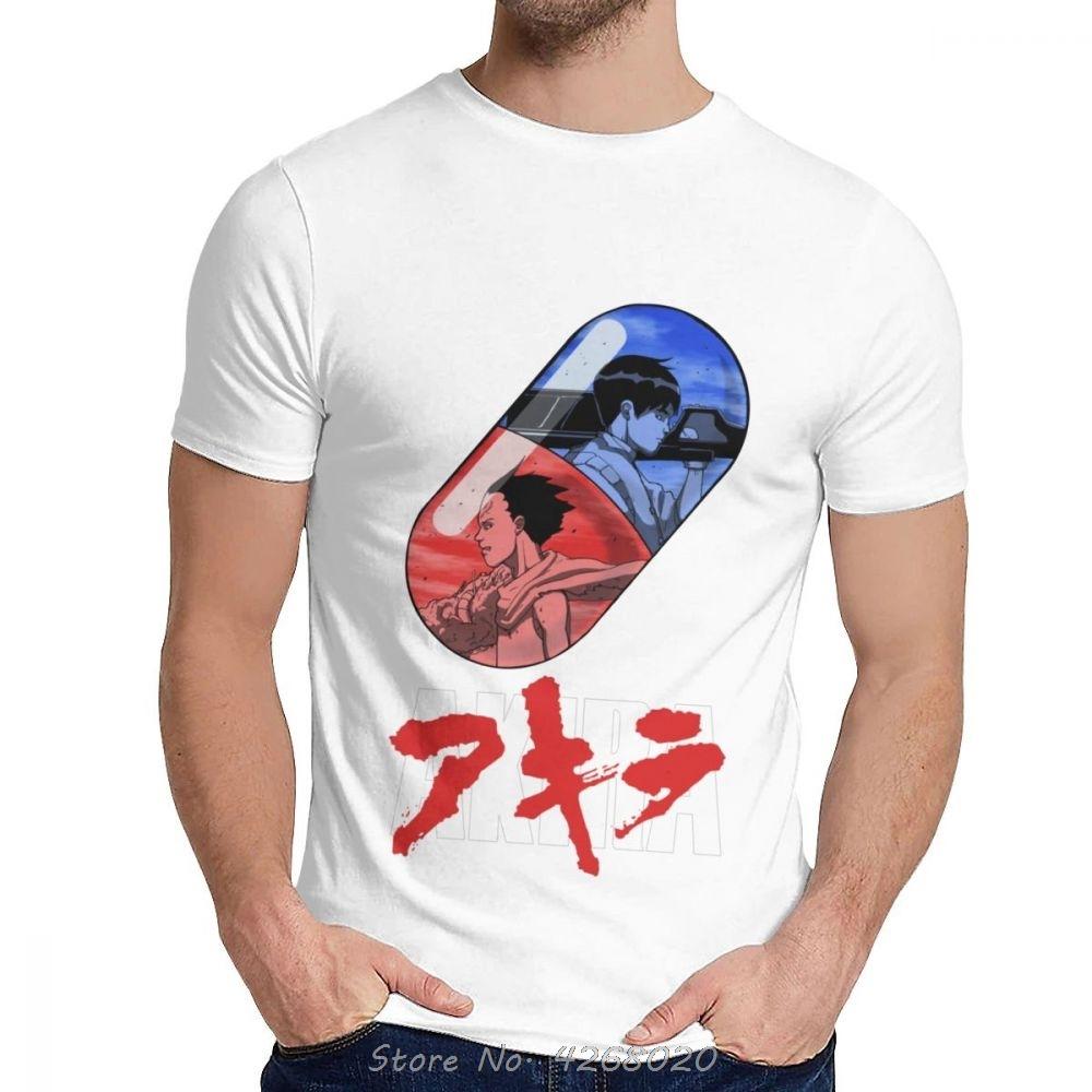 Summer Men T Shirt Japan Vintage Mange Anime Shotaro Kaneda Tetsuo Shima Tshirt Casual Tshirt Cool Tees Tops Harajuku S