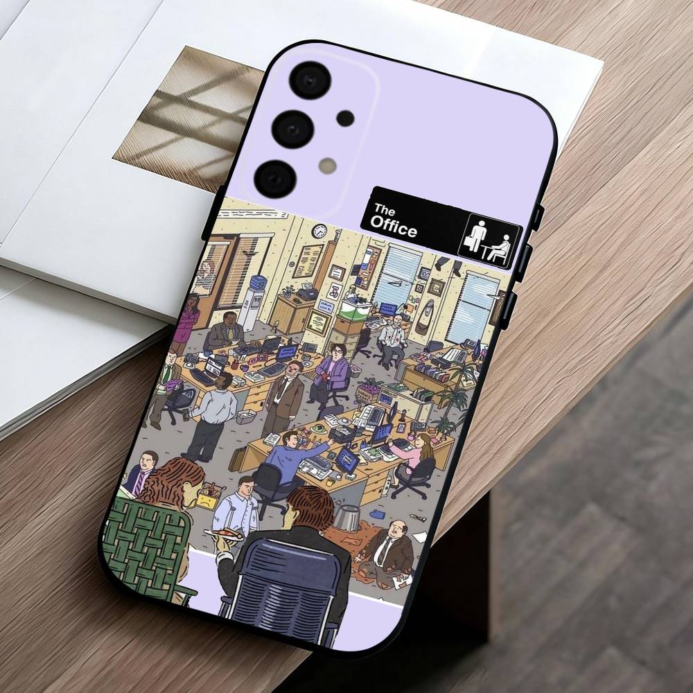 The O-Offices Hot Tv Show phone Case For Samsung Galaxy A73,A72,A71,A70,A53,A52,A51,Others Soft Black Shell