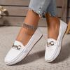 Comfortable Casual Versatile Women'S Flat Round-Toe Small Single Shoes Casual Loafers, Women Shoes
