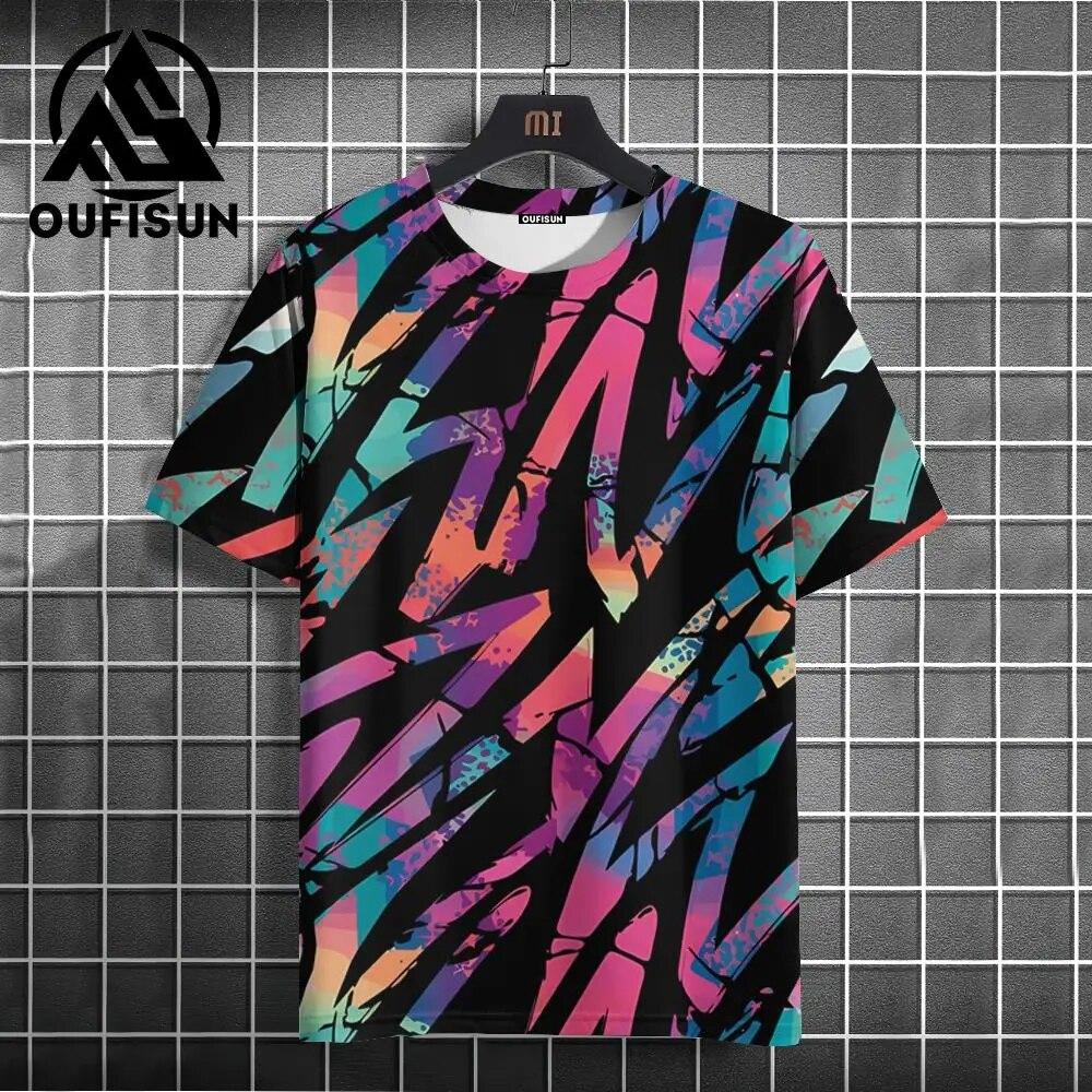 

2024 Новый год, мужская футболка с 3d принтом, летняя мода, уличные топы с короткими рукавами, мужская футболка большого размера с круглым вырезом, мужская одежда XL