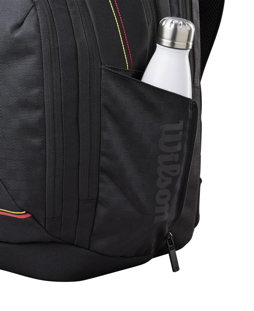 Wilson PRO STAFF CLASSIC Tennis Racquet Bag Backpack Holds up to 2 racquets on Black WR8051901001 - (based medium-weight racquets) -