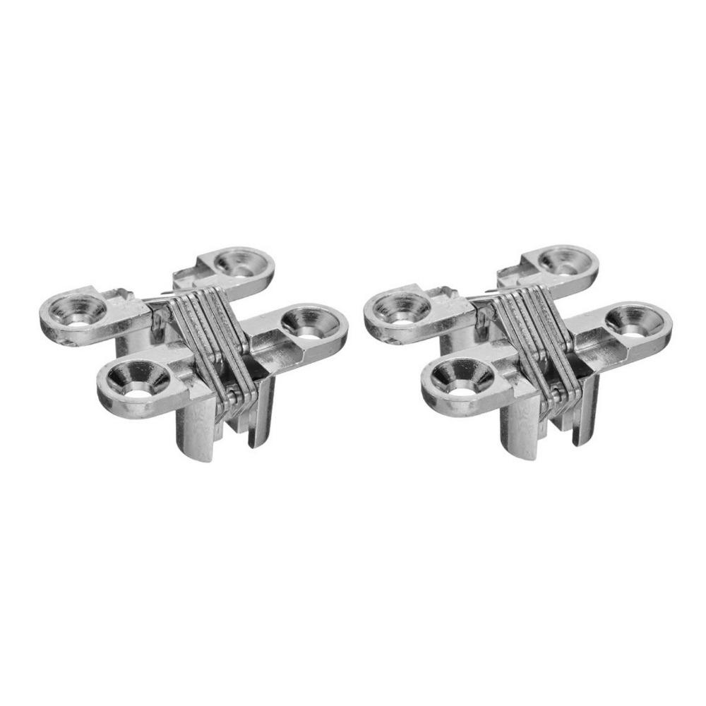 Oncealed Furniture For Cabinet Cupboard Wooden Box Hardware Cross Hinge Hardware Tool Door Hinge