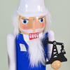 Christmas Nutcrackers Ornament Small Wooden Engineer Christmas Decorations Nutcrackers Figure Ornament for Table Shelf
