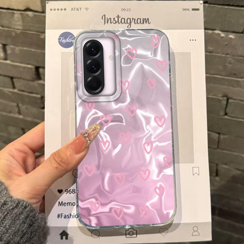 Summer Heart Bow Cherry Girls For Samsung Galaxy A56 A16 A26 A36 A06 A55 A35 A25 A15 A12 A32 A54 S24 S25 S22 S23 FE Fundas Cover