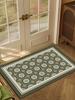 Custom Fast Water Drying Cushioned PET Friendly Bath Mat Super Absorbent Non-Slip Rubber Plaid Pattern Home Hotel Bathroom Use
