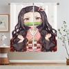 Lace Curtains On Offer Free Shipping Nezuko Kamado Cabinets for Living Room Decoration Blackout Beaded Curtain Tiebacks Blind