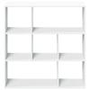 Room Divider Bookshelf White 102 x 29 x 103.5 cm Engineered Wood