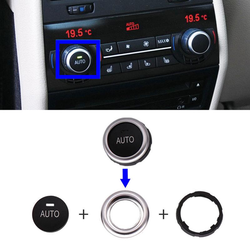 Front Rear Air Conditioner AC Temperature Adjust Rotary Knob Control Button Replacement For BMW 5 6 7 Series F10 F06 F12 F07 F01