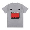 T-shirt Grafiche Viso Bambola Domo Kun Unisex Donna Cotone Casual Magliette Girocollo Manica Corta T-shirt Oversize Harajuku Streetwear