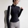 Spring Yoga Clothes, Women's Long-sleeved Jackets, Running Training, Fitness Clothes, Quick-drying, Windproof, and Exercise Clothes.