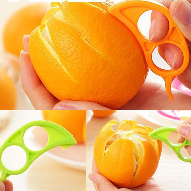 5Pcs Citrus Fruit Slicer Orange Lemon Cutter Peeler Opener Plastic Remover