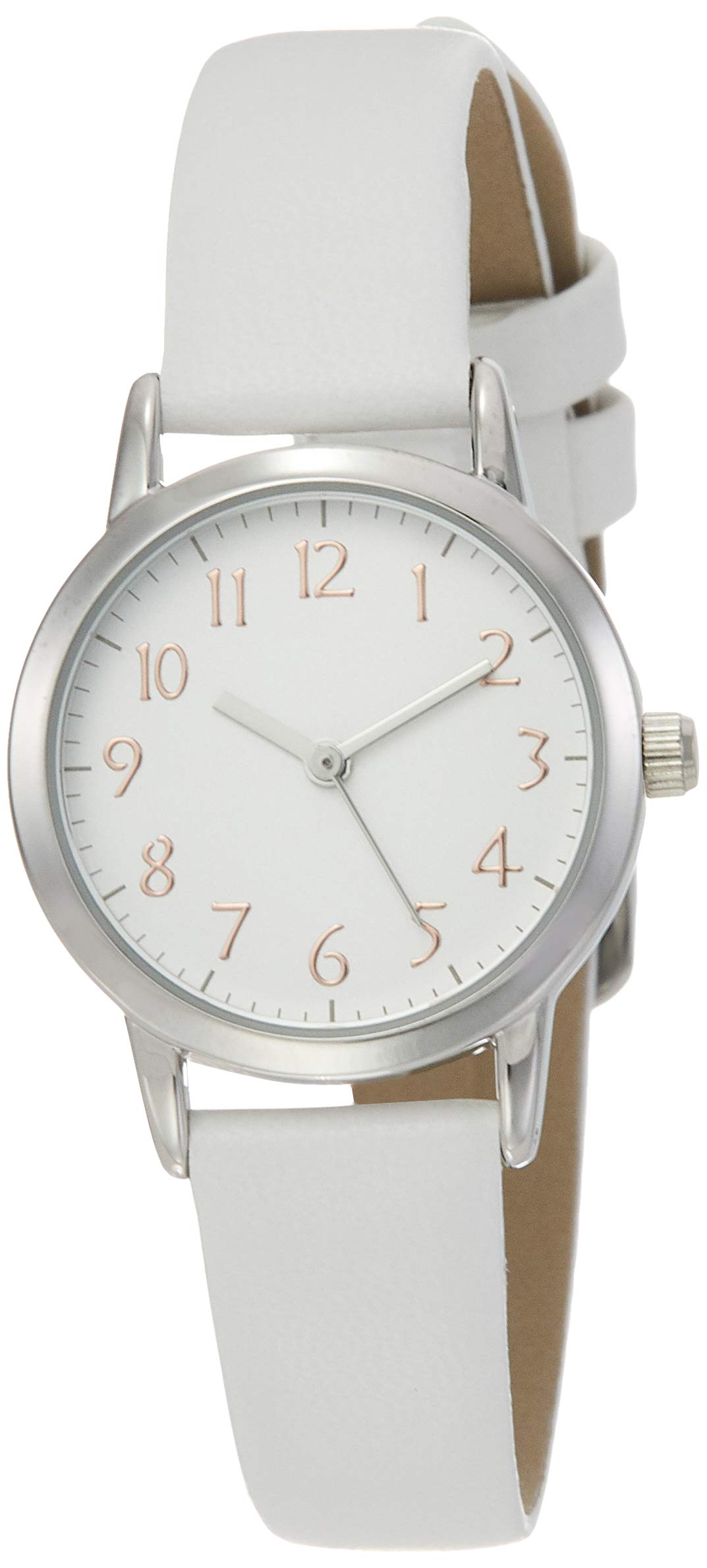 

[Fieldwork] Watch Analog George Leather Strap 4 Year Lifespan FSC133-1 Women s White