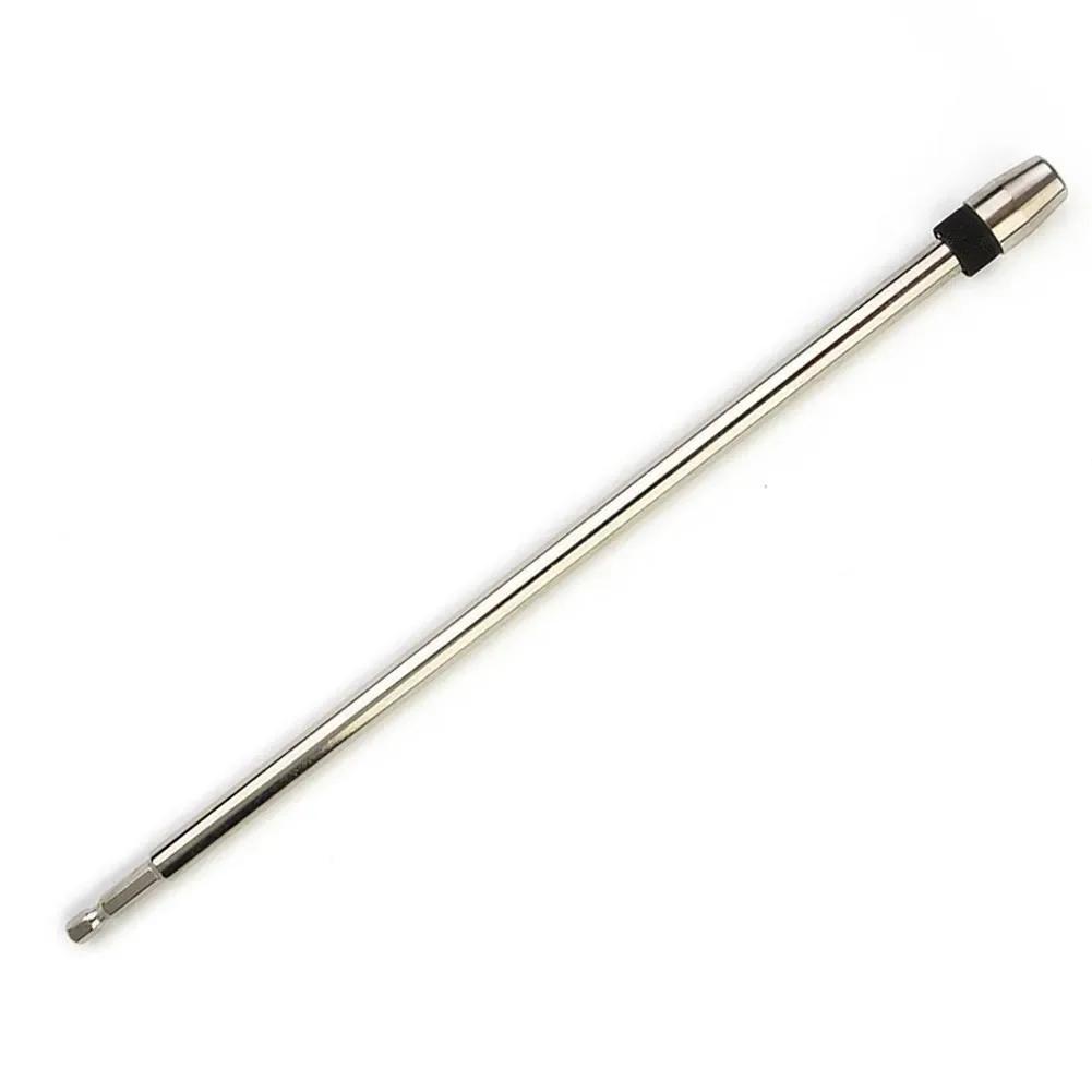 Quick Release Screwdriver Drill Bit Holder 14 Inch with 300mm Hex Shank Extension Rod Suitable for Use with Various Power Tools