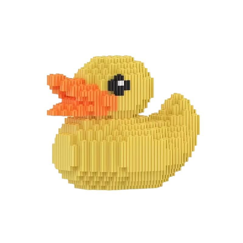Yellow Duck Building Block Set - STEM Toy, Interlocking DIY Assembly Kit