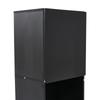 160cm, Glasvitrine Schwarz Hochglanz - Moderne Kommode viel Stauraum, Hochschrank Highboard, Schrank Wohnzimmer Küche Esszimmer Büro