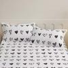 Cotton Pillowcase 48x74cm Soft Breathable Plain Solid Color Envelope Adult Single Pillow