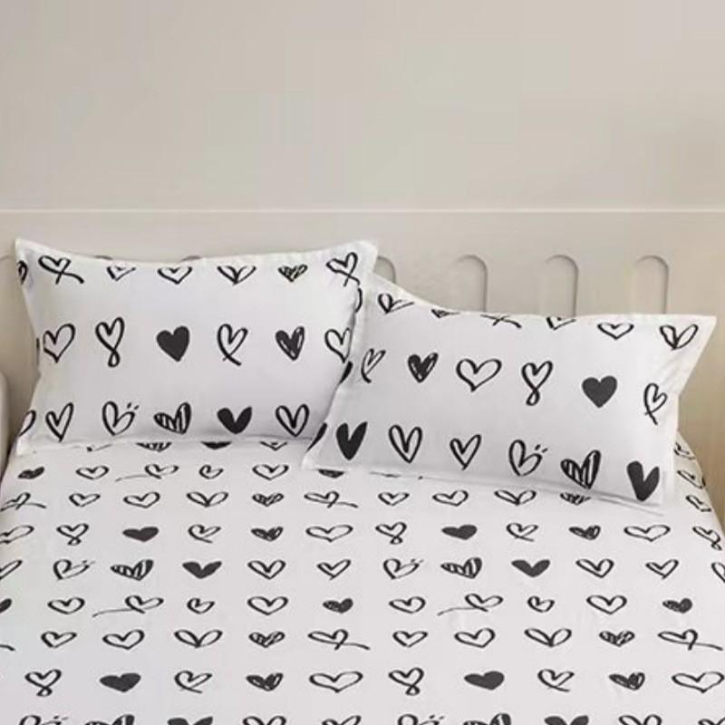Cotton Pillowcase 48x74cm Soft Breathable Plain Solid Color Envelope Adult Single Pillow