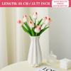 3PCS Artificial Tulip Bouquet Real Touch Long Stem Flowers for Wedding Garden Decor Home Vase Centerpiece Mother's Day Gift