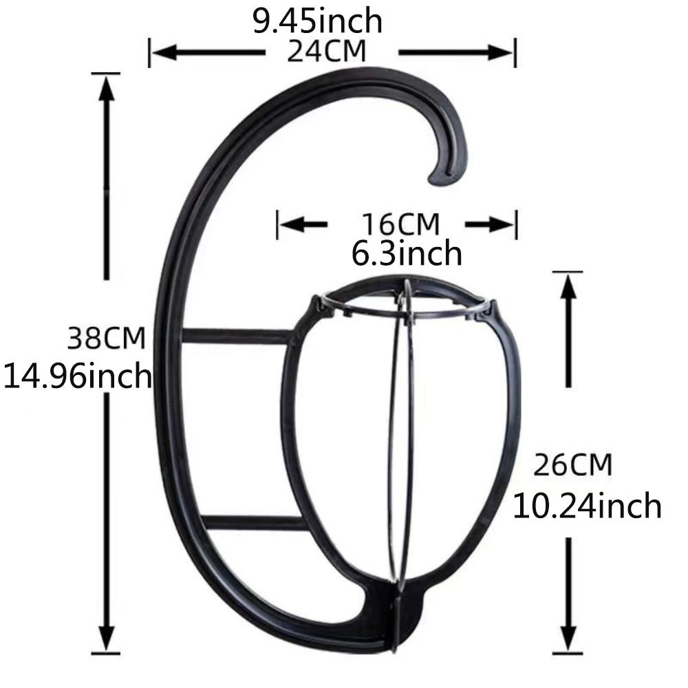 Wig Dryer Hanging Wig Stand Black Pink Hat Wig Display Holders for Multiple Wigs