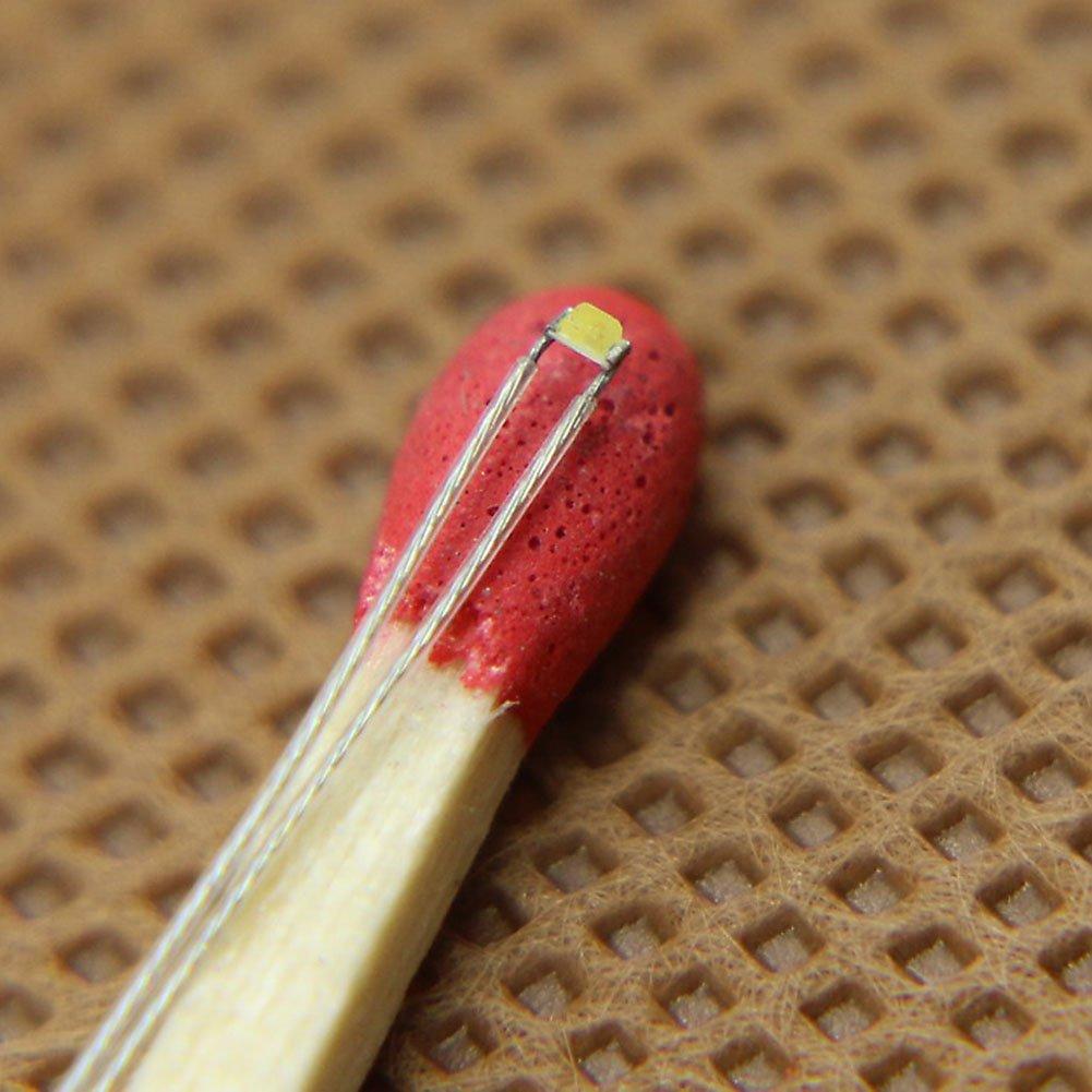 PTFE Drátové SMD 0402 Čip LED Bílá 20ks pro Modelové Vlaky, Modelové Železnice, Modelové Budovy, Modelové Osvětlení, Diorámata