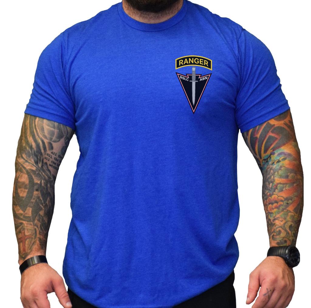 Maglietta con Logo Ranger dell'Esercito USA RSLC 100% Cotone Girocollo Estiva Manica Corta Casual Unisex Taglia S3XL