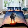 Astronaut Duvet Cover Set Galaxy Outer Space Bedding Set 3D Boys Cosmonaut Spaceman Comforter Cover Universe Planet Quilt Cover