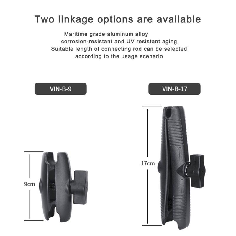 Universal Sonar Device Mount Plastic Metal Mixing Structure Quick Setup Adjustable Positioning Marine Equipment Bracket