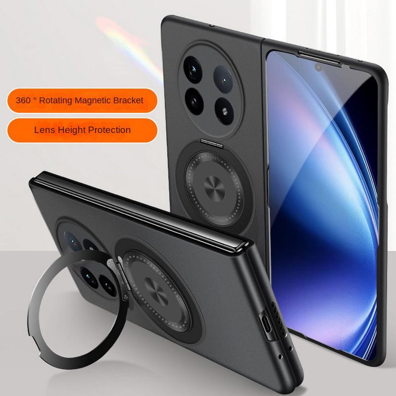 Rotatable Metal Bracket Holder Magnetic Attachment Ring Case For VIVO X Fold 5 fold5 X Fold3 Pro fold 3 Slim Protect Cover