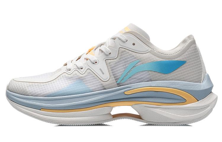 Li Ning WuShi 5S 1.0 Одноволоконные Нескользящие Износостойкие Низкие Беговые Кроссовки Мужские Mist White ARHR069-4 39.5