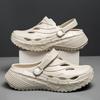 Fashion Anti Odor Hole Shoes for Men In Summer Thick Soled Sports Trail Shoes Outdoor Slip Breathable Hooded Sandals for Men