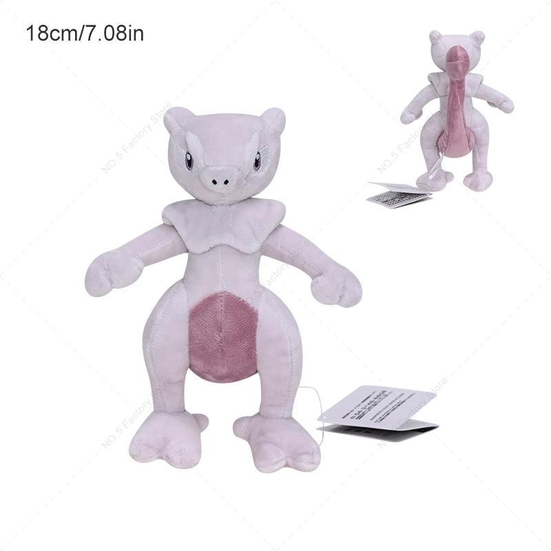 Plush Toys Mega Mewtwo Soft Stuffed Toy Mew Evolution Plush Dolls Cartoon Peluche Birthday Gifts for Kids Children