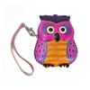 Kaaipee Echte Leder Münzbörse für Männer, Frauen und Kinder, Niedliche Tier Mini Tasche, Schminktasche für Mädchen, Kleinteile Etui, Münzetui, Eulen Design